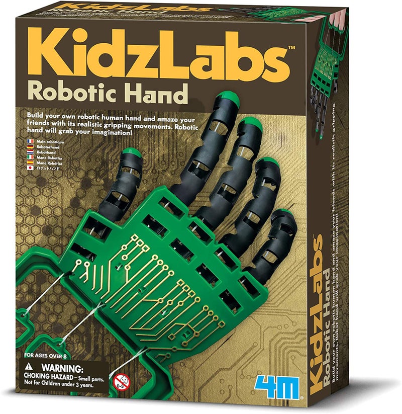 4M Kidzlabs Robotic Hand Kit, Build Your Own Robotic Hand, For Boys & Girls Ages 8+ - Image 1